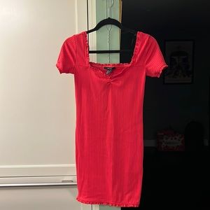 Dress fits like a glove. Only wore it once but it too short for me.